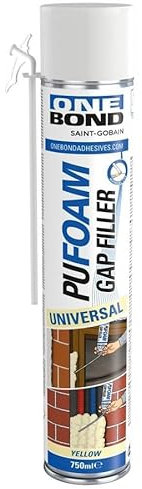 Mousse universelle haute expansion manuelle PU Foam jaune ml 750 OneBond