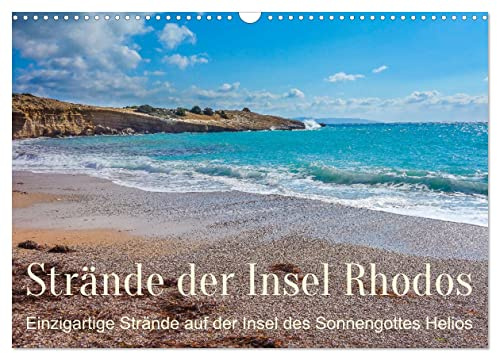 Strände der Insel Rhodos (Wandkalender 2026 DIN A3 quer), CALVENDO Monatskalender: Die Strände der Insel Rhodos im Jahresüberblick (CALVENDO Orte)
