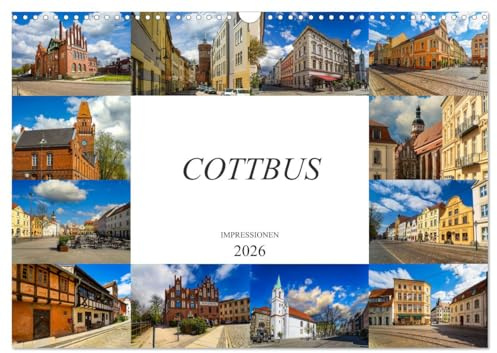 Cottbus Impressionen (Wandkalender 2026 DIN A3 quer), CALVENDO Monatskalender: Zwölf beeindruckende Bilder der Stadt Cottbus (CALVENDO Orte)