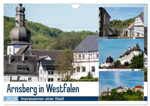 Arnsberg in Westfalen (Wandkalender 2026 DIN A4 quer), CALVENDO Monatskalender: Arnsberg in Westfalen - Perle des Sauerlandes (CALVENDO Orte)