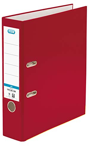 Elba Ordner A4, smart Pro, 8 cm breit, Kunststoff außen, rot