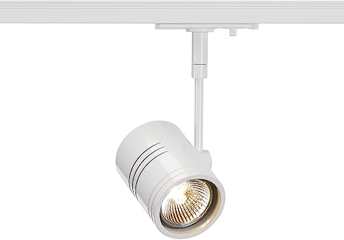 SLV Blanco monofásico BIMA 1, Foco led, proyector, luminaria de Techo, Sistema de Carril, iluminación de Interior / GU10 50 W