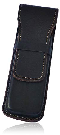 SONNENLEDER - hochwertiges Stecketui KARASEK Farbe: Mocca *Echtes Leder*