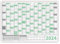 Green Wandkalender Wandplaner 2026 gefaltet DIN A2 Format (420 x 594 mm) mit 14 Monaten