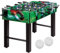 GAMES PLANET Tischfussball „Glasgow“, 5 Dekore: Holz/Schwarz/Blau/Soccer/Weiß, inkl. 2 Bälle, 2 Getränkehalter, höhenverstellbare Füße, hochgezogene Spielfeldecken, Tischkicker, Kicker, Kickertisch