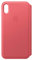 Apple Leder Folio (für iPhone XS Max) - Pfingstrosenpink
