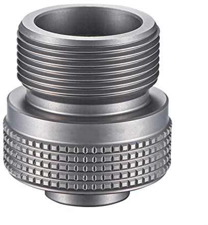 Dioche Gas Canister Adapter, Camping Stove Adapter Connector, Silver