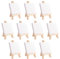 NBEADS 10 Sets Easel with Mini Canvas, Easel Sketchpad Settings Mini Canvas and Easel for Painting Craft Drawing Decoration Gift and Learning, 12.5x7x1.6cm
