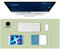 K KNODEL Tischunterlage, Schreibtischunterlage, 80 x 40cm PVC Tischunterlage, Laptop Tischunterlage, wasserdichte Schreibunterlage für Büro- oder Heimbereich, doppelseitig (Hellgrün/Hellblau)