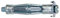 Hohlraumdübel M4 x 60 mm (50 Stück), Außenlänge 60 mm, Befestigungsmaterial Metall, Befestigungsplatte Zink, Kopftyp Schlitz, Produktsortiment Fischer Befestigungen – Hohlwanddübel, Gewindegröße –