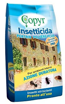 COPYR | Pertrin Polvere Plus - insetticida in polvere contro scarafaggi, formiche, pulci, acari, cimici e vespe - Sacchetto 1 Kg