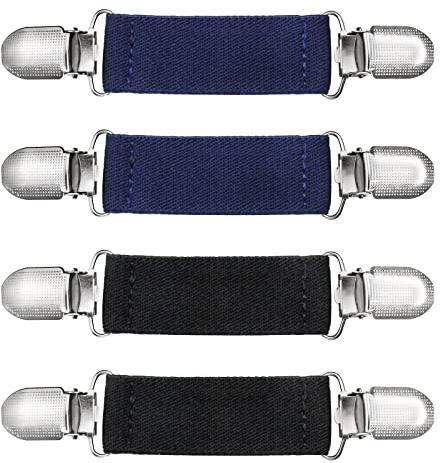 hocadon 4 Stück Sweater Cardigan Clips, Pullover Clips Strickjacke Clips für Damen Herren, Fäustling und Handschuh Clips für Erwachsene und Kinder, Strickjacke Zubehör, 2 Farben