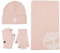 Timberland Set Regalo Sciarpa a Doppio Strato, Berretto con Risvolto e Guanto Magico, Cammeo Rose, Taglia Unica Donna