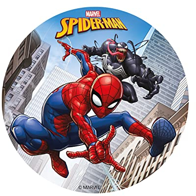 Dekora 231393 Cake Topper SUGAR FREE for SPIDERMAN fans 15.5cm Edible