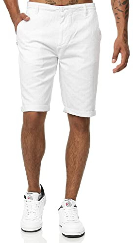 Tazzio Chino Shorts Herren Chinoshorts Kurze Hose A202 (Weiß, W29)