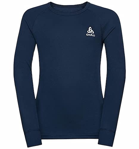 Odlo Kids Funktionsunterwäsche Langarm Shirt Active WARM ECO, Blue Wing Teal, 104