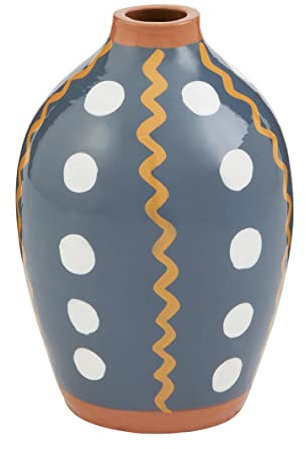 Mud Pie Vase mit Blumenmuster, klein