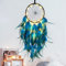 Hongyans Traumfänger mit LED Licht Handgefertigt Dreamcatcher mit Federn Böhmen Dekoration für Schlafzimmer Hochzeit Wandbehang Ornament Mädchen Kinder Geschenk