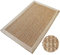 Natural Sisal Door Mat Hand-Woven Indoor Welcome Mat Entryway Non Slip Front Doormat Modern Jute Dirt Trapper Rugs Home Decor Carpet Floor Commercial Layered Resist Dirt Rug(60x100cm(24x39inch),Beige)