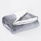 ml MassAri Limited Sherpa Blanket Bed Throw 130x150 Silver Single Size Luxurious Cosy Winter Warm Reversible (Sherpa Silver, Single)