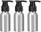 Lot de 3 flacons vides en Aluminium avec Pompe pour cosmétiques, Lotion, shampoing, après-shampoing, Voyage, Maquillage, Produits de Toilette avec tête de Pompe 50 ML