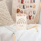 wunderwunsch® - Personalisierter Stiftehalter Kinder aus Holz - Kreativer und praktischer Schreibtisch-Organizer Kinder mit Namen - Perfektes Einschulung Geschenk und Geburtstag (beige)