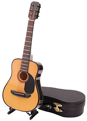 UPKOCH Miniatur Gitarrenreplik Modell Musikinstrument Dekoration Für Haus Geburtstagsgeschenk Haushaltsdekoration Props