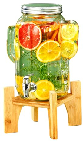 Máquina De Bebidas,Garrafa Con Grifo,Dispensador De Bebidas,Dispensador Tarro De Agua,Dispensador De Agua Para Frigorífico Con Grifo,Adecuado Para Fiestas,With bracket,5L