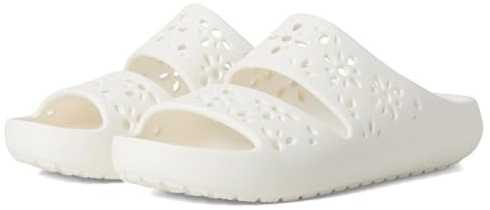 Crocs Unisex Erwachsene Classic Floral Cut Out Sandal Sandalen, Chalk, 36/37 EU