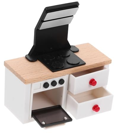 CIYODO Miniatur Küchenherd Modell Stilvolle Puppenhaus Möbel Perfektes Zubehör Für Miniaturküchen Und Dekoration Für Kreative Wohnlandschaften