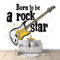 Guitare, Instrument De Rock Papier Peint Effet 3D Noir Et Blanc Photo Peintures Murales Salon Tv Canapé Thème Hôtel De Luxe Couloir Fond Mur Peinture Décor À La Maison 200x140 cm