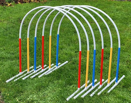 Generisch 6 x Hoopers Bogen mit Ständer (rot,gelb,blau), Fun-Hoopers