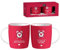 SUPERMOLON Set de 2 Tazas de Cerámica 350ml Romántica San Valentín – Regalo Ideal para Parejas, Tazas para Él y Ella, Regalo de Amor para San Valentín