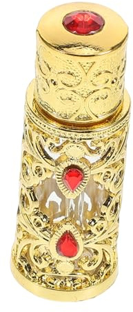FONDOTIN Leere Parfümflasche 3 Ml Glas Handgefertigt Dubai Edelstein Nachfüllbar Duftöle Reisebehälter