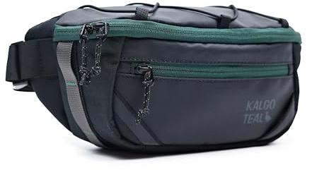 KalgoTeal Reise-Bauchtasche | Hüfttasche 3L, mit verstellbarem Riemen, wasserabweisend
