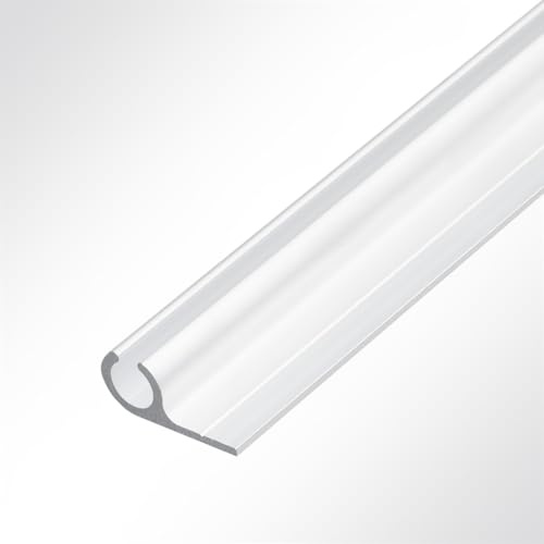 LYSEL Kederschiene Kederleiste Aluminium 90° weiß RAL 9016 für 5-9mm Keder L: 3m