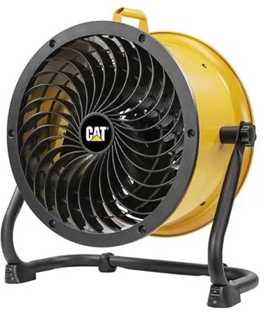 CAT Ventilatore da Pavimento HVD18AC CT003 Ø 45 cm 170W 4 Velocità Montaggio a Parete Cavo 2 m Ventilatore Industriale ad Alta Potenza per Casa Officina Magazzino