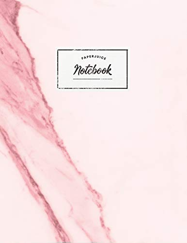 Notebook: Beautiful pink marble white label | ★ School supplies ★ Personal diary ★ Office notes | 8.5 x 11 - big notebook | 150 pages | College ruled (Pink pink baby collection, Band 28)