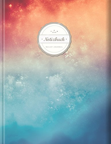 BULLET JOURNAL (©Star, A4, 156 Seiten, Softcover) || Mit Register || XXL Punktraster Notizbuch, Tagebuch, Gepunktete Seiten, Dot Grid Notebook, „Himmel & Hölle“