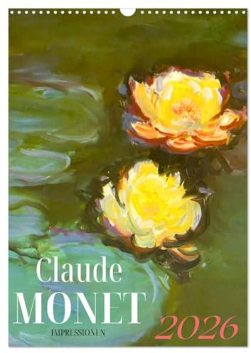 Claude Monet Impressionen 2026 (Wandkalender 2026 DIN A3 hoch), CALVENDO Monatskalender: Entdecken Sie Claude Monets Meisterwerke, die Licht und Natur ... Weise einfangen. (CALVENDO Kunst)