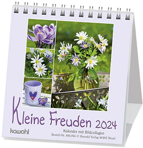 Kleine Freuden 2024: Aufstell-Kalender mit Bildcollagen