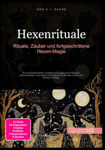Hexenrituale: Rituale, Zauber und fortgeschrittene Hexen-Magie: Ein praxisorientierter Leitfaden zu magischen Ritualen, Hexenzaubern und deren Anwendung für Schutz, Liebe und Erfolg im Alltag.
