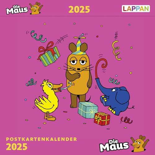 Der Kalender mit der Maus - Postkartenkalender 2025: 53 Postkarten zum Sammeln und Verschicken | Für kleine und große Maus-Fans