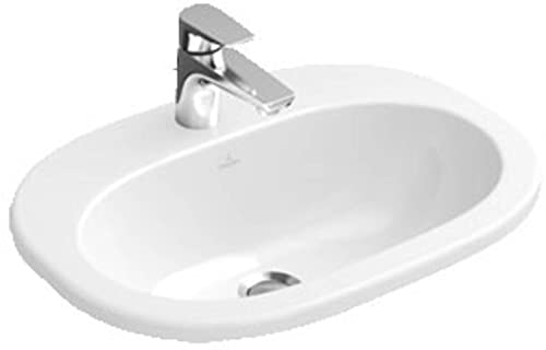 Villeroy & Boch Einbauwaschtisch O.novo 416156 560x405mm mittl HL. durchgest m. Ül. weiß, 41615601, with Thermostat, 23