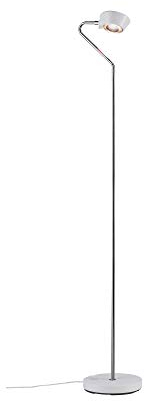 Paulmann 70920 LED Stehleuchte Ramos incl. 1x7,5 / 1x3,5 Watt dimmbar Stehlampe Weiß matt, Chrom Standleuchte 2700 K