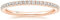 Eternity Ring Silber 925 mit Zirkonia Kristall Damenring in Silber, Rosegold und Gold für Damen mit Stein und Schmal (Rosegold, 50)