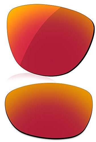 LenzReborn Polarisierte Linse Ersatz für Oakley Frogskins OO9013 Sonnenbrille – mehr Optionen Gr. Einheitsgröße, Feuerrot – polarisiert, verspiegelt