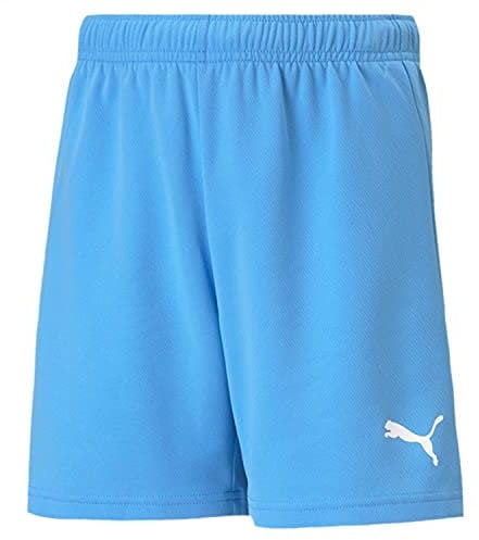 Puma teamRISE Short Jr, Pantalón Corto Unisex Bebé, Multicolor (Team Light Blue/White), 140