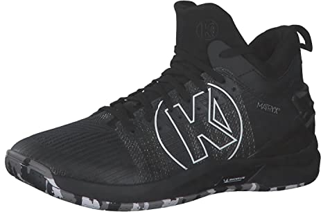 Kempa Unisex Handball Shoe Attack Mid, Schwarz, 45 EU