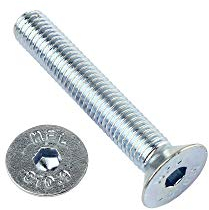 10 Stk Senkschraube DIN 7991 10.9 M6 x 60 galv. verzinkt A2F getempert gal Zn